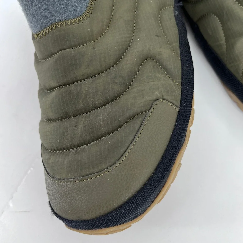 Teva ReEmber Slip On Shoes Mens 12 Green Quilted